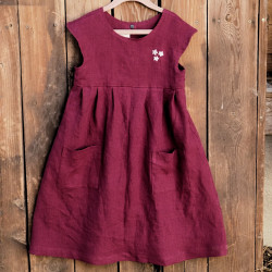 Girl's Linen Dress - Special Order